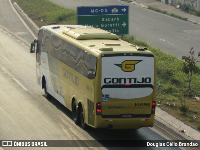 Empresa Gontijo de Transportes 14695 na cidade de Belo Horizonte, Minas Gerais, Brasil, por Douglas Célio Brandao. ID da foto: 9909599.