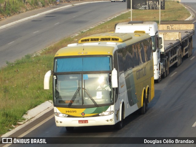 Empresa Gontijo de Transportes 14695 na cidade de Belo Horizonte, Minas Gerais, Brasil, por Douglas Célio Brandao. ID da foto: 9909597.