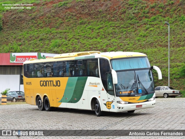 Empresa Gontijo de Transportes 14015 na cidade de João Monlevade, Minas Gerais, Brasil, por Antonio Carlos Fernandes. Número da foto: #9908170.