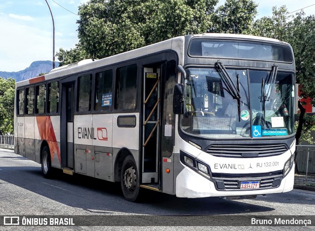 Evanil Transportes e Turismo RJ 132.001 na cidade de Rio de Janeiro, Rio de Janeiro, Brasil, por Bruno Mendonça. Número da foto: #9910662.