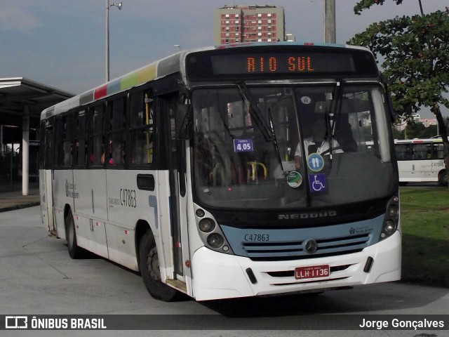Viação Redentor C47863 na cidade de Rio de Janeiro, Rio de Janeiro, Brasil, por Jorge Gonçalves. Número da foto: #9910458.