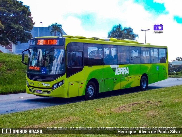 Terra Auto Viação 1075 na cidade de Paulínia, São Paulo, Brasil, por Henrique Alves de Paula Silva. ID da foto: 9912098.