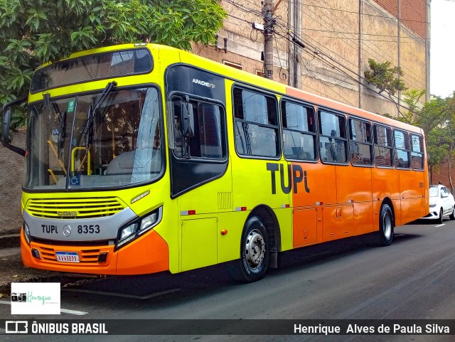 TUPi Transportes Urbanos Piracicaba 8353 na cidade de Piracicaba, São Paulo, Brasil, por Henrique Alves de Paula Silva. Número da foto: #9911373.