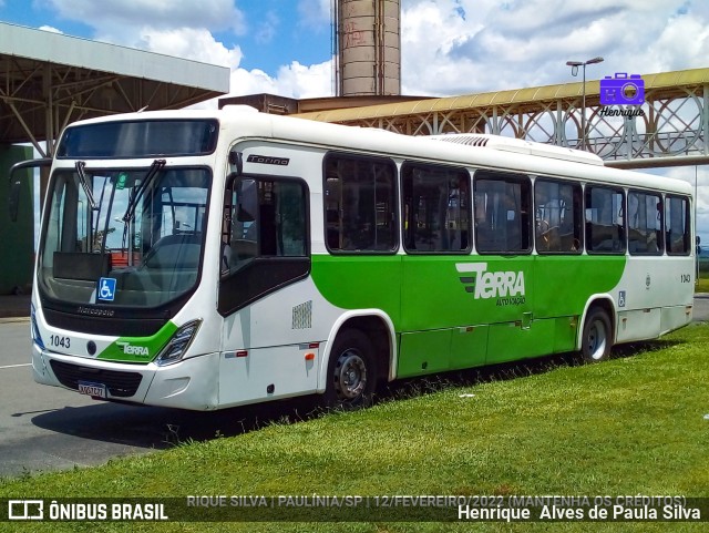 Terra Auto Viação 1043 na cidade de Paulínia, São Paulo, Brasil, por Henrique Alves de Paula Silva. ID da foto: 9912127.