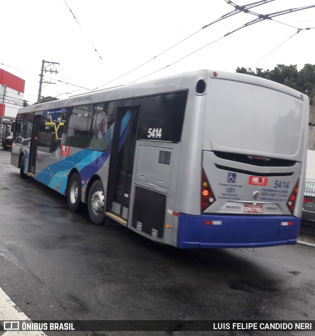 Next Mobilidade - ABC Sistema de Transporte 5414 na cidade de São Paulo, São Paulo, Brasil, por LUIS FELIPE CANDIDO NERI. Número da foto: #9912819.