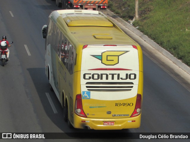 Empresa Gontijo de Transportes 18490 na cidade de Belo Horizonte, Minas Gerais, Brasil, por Douglas Célio Brandao. Número da foto: #9912713.