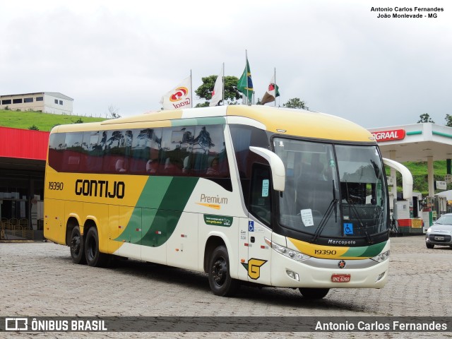 Empresa Gontijo de Transportes 19390 na cidade de João Monlevade, Minas Gerais, Brasil, por Antonio Carlos Fernandes. Número da foto: #9910900.