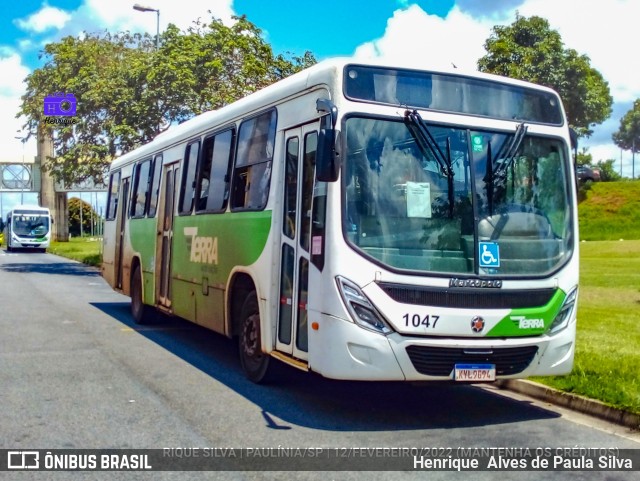 Terra Auto Viação 1047 na cidade de Paulínia, São Paulo, Brasil, por Henrique Alves de Paula Silva. ID da foto: 9912112.