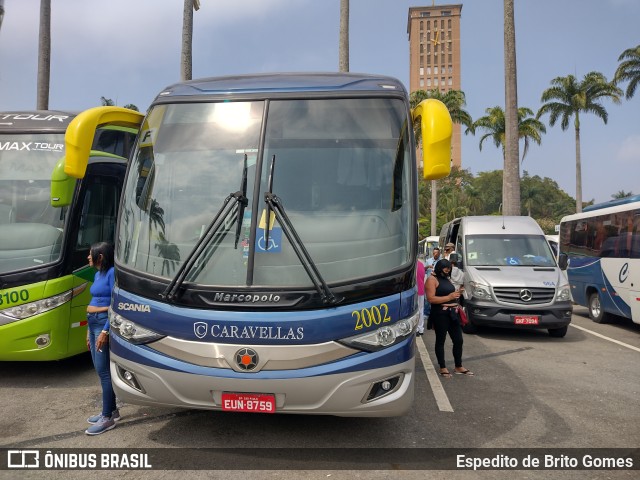 Caravellas Transportes e Turismo 2002 na cidade de Aparecida, São Paulo, Brasil, por Espedito de Brito Gomes. ID da foto: 9911603.