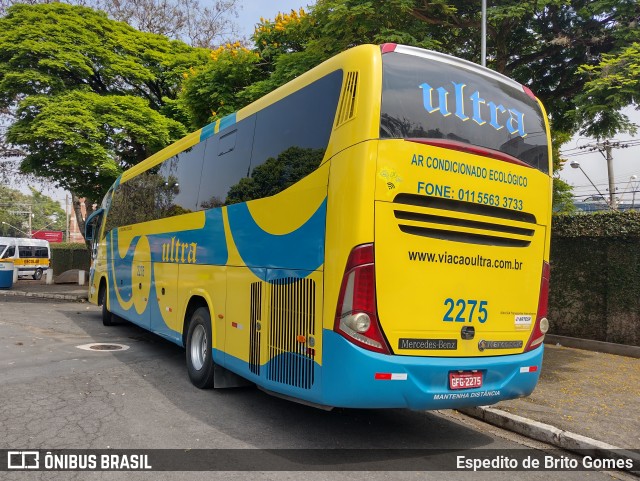 Viação Ultra 2275 na cidade de Aparecida, São Paulo, Brasil, por Espedito de Brito Gomes. ID da foto: 9910352.