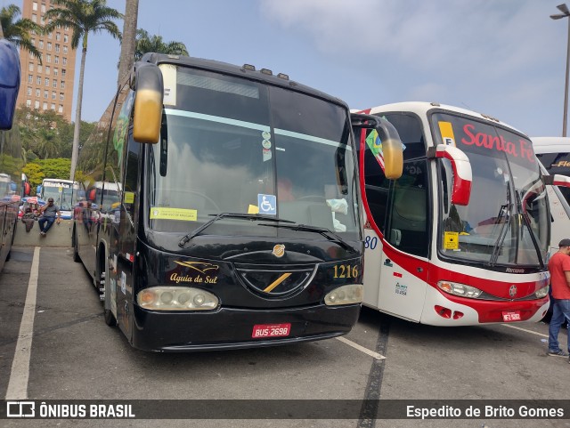Águia do Sul Turismo 1216 na cidade de Aparecida, São Paulo, Brasil, por Espedito de Brito Gomes. Número da foto: #9911574.