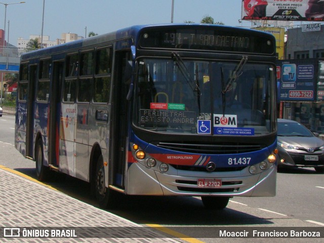 Next Mobilidade - ABC Sistema de Transporte 81.437 na cidade de Santo André, São Paulo, Brasil, por Moaccir  Francisco Barboza. ID da foto: 9911415.