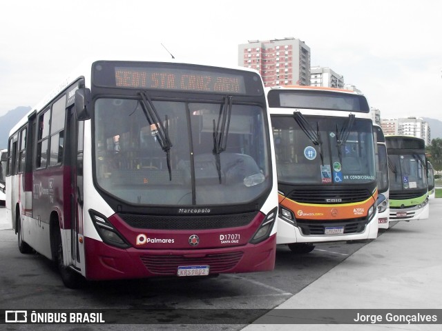 Auto Viação Palmares D17071 na cidade de Rio de Janeiro, Rio de Janeiro, Brasil, por Jorge Gonçalves. ID da foto: 9910444.