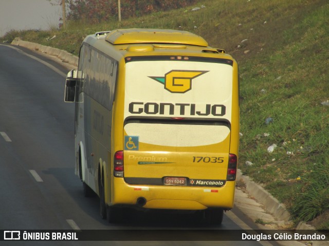 Empresa Gontijo de Transportes 17035 na cidade de Belo Horizonte, Minas Gerais, Brasil, por Douglas Célio Brandao. ID da foto: 9910816.