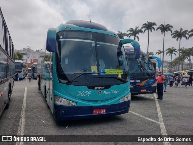 Nova Belga Transportadora Turística 3054 na cidade de Aparecida, São Paulo, Brasil, por Espedito de Brito Gomes. Número da foto: #9911550.