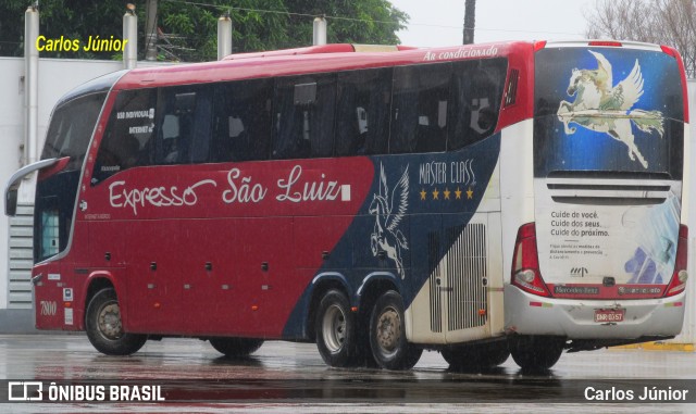 Expresso São Luiz 7800 na cidade de Goiânia, Goiás, Brasil, por Carlos Júnior. ID da foto: 9913133.