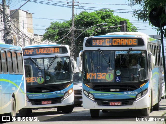 Viação Ponte Coberta RJ 190.076 na cidade de Rio de Janeiro, Rio de Janeiro, Brasil, por Luiz Guilherme. Número da foto: #9913802.