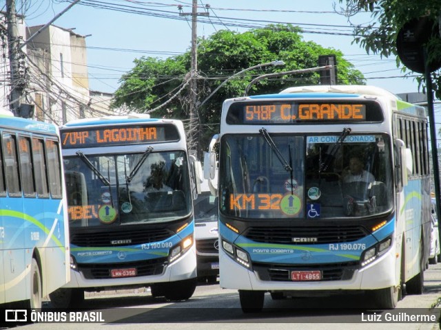 Viação Ponte Coberta RJ 190.076 na cidade de Rio de Janeiro, Rio de Janeiro, Brasil, por Luiz Guilherme. ID da foto: 9913802.