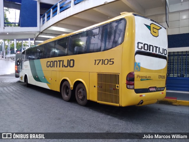 Empresa Gontijo de Transportes 17105 na cidade de Aparecida, São Paulo, Brasil, por João Marcos William. ID da foto: 9914701.