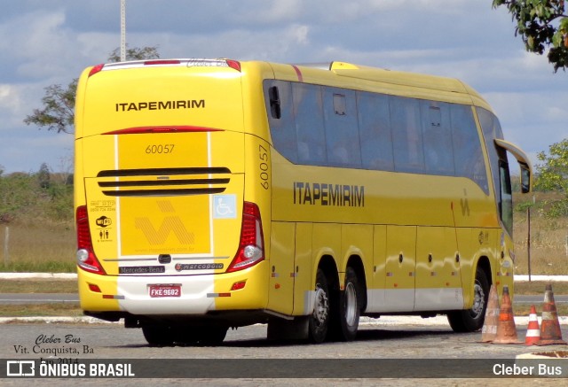 Viação Itapemirim 60057 na cidade de Vitória da Conquista, Bahia, Brasil, por Cleber Bus. ID da foto: 9914085.