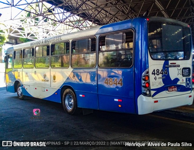 Onicamp Transporte Coletivo 4844 na cidade de Campinas, São Paulo, Brasil, por Henrique Alves de Paula Silva. Número da foto: #9915295.