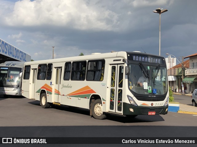 Jandaia Transportes e Turismo 2510 na cidade de Osvaldo Cruz, São Paulo, Brasil, por Carlos Vinicius Estevão Menezes. ID da foto: 9914728.