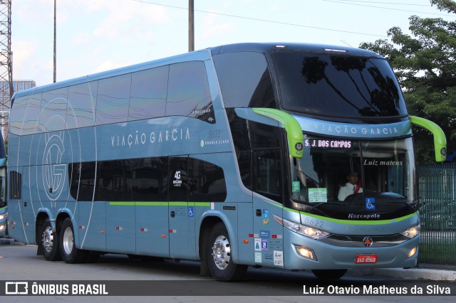 Viação Garcia 8622 na cidade de São Paulo, São Paulo, Brasil, por Luiz Otavio Matheus da Silva. Número da foto: #9913840.