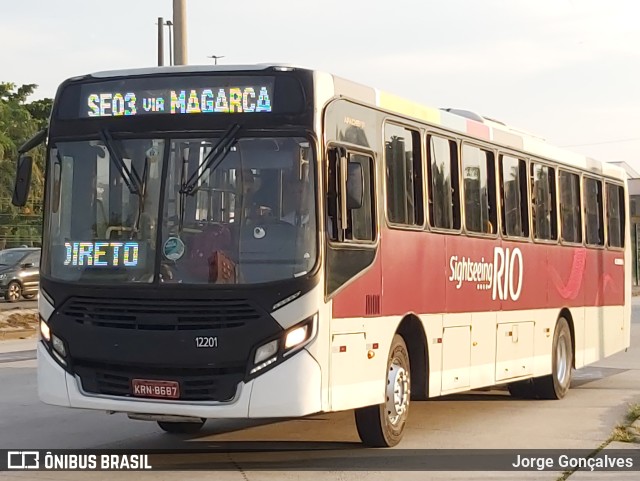 Expresso Recreio 12201 na cidade de Rio de Janeiro, Rio de Janeiro, Brasil, por Jorge Gonçalves. Número da foto: #9917587.