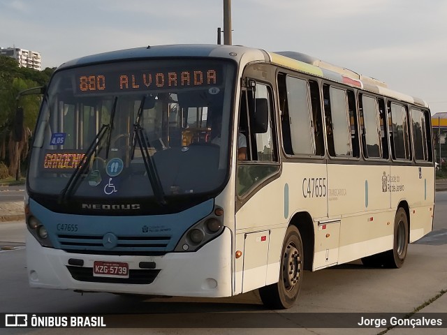 Viação Redentor C47655 na cidade de Rio de Janeiro, Rio de Janeiro, Brasil, por Jorge Gonçalves. Número da foto: #9917546.