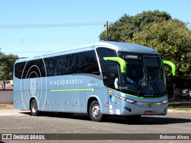 Viação Garcia 8035 na cidade de Paranavaí, Paraná, Brasil, por Robson Alves. Número da foto: #9916890.