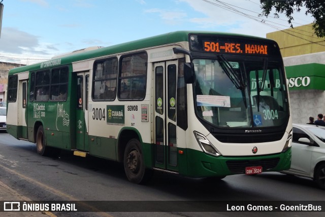 Expresso Caribus Transportes 3004 na cidade de Cuiabá, Mato Grosso, Brasil, por Leon Gomes. Número da foto: #9916180.