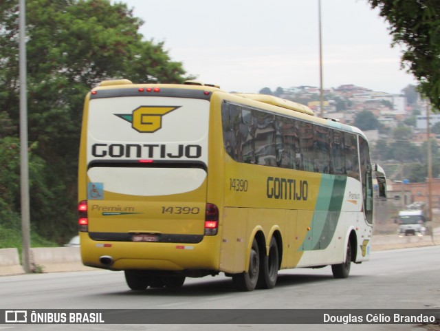 Empresa Gontijo de Transportes 14390 na cidade de Belo Horizonte, Minas Gerais, Brasil, por Douglas Célio Brandao. ID da foto: 9917760.