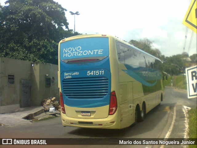 Viação Novo Horizonte 541511 na cidade de Salvador, Bahia, Brasil, por Mario dos Santos Nogueira Junior. ID da foto: 9917520.