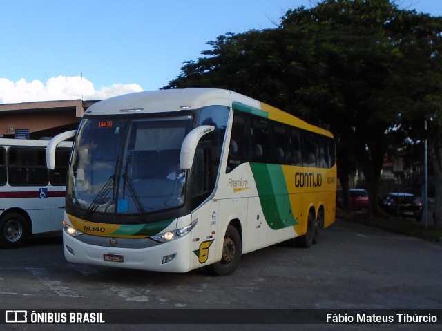 Empresa Gontijo de Transportes 18340 na cidade de Três Corações, Minas Gerais, Brasil, por Fábio Mateus Tibúrcio. ID da foto: 9918559.