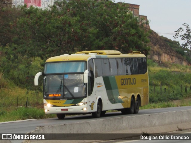 Empresa Gontijo de Transportes 14890 na cidade de Belo Horizonte, Minas Gerais, Brasil, por Douglas Célio Brandao. ID da foto: 9917761.