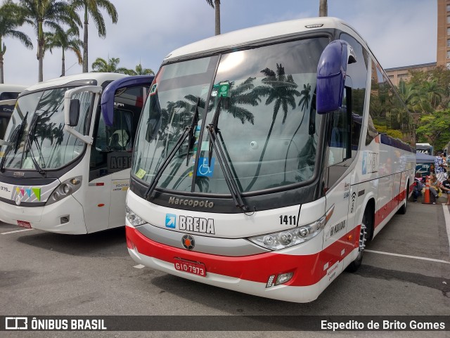 Breda Transportes e Serviços 1411 na cidade de Aparecida, São Paulo, Brasil, por Espedito de Brito Gomes. Número da foto: #9917213.