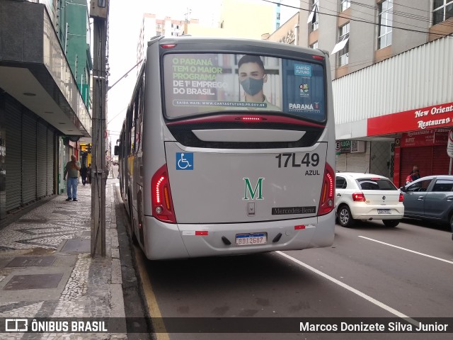 Expresso Azul 17l49 na cidade de Curitiba, Paraná, Brasil, por Marcos Donizete Silva Junior. ID da foto: 9917296.