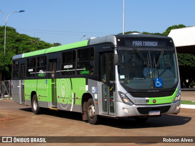 Viação Garcia 81025 na cidade de Maringá, Paraná, Brasil, por Robson Alves. Número da foto: #9917962.
