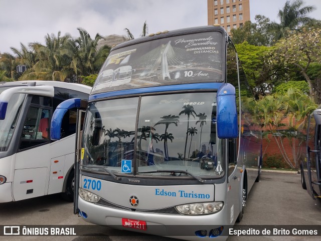 Edson Turismo 2700 na cidade de Aparecida, São Paulo, Brasil, por Espedito de Brito Gomes. ID da foto: 9921129.