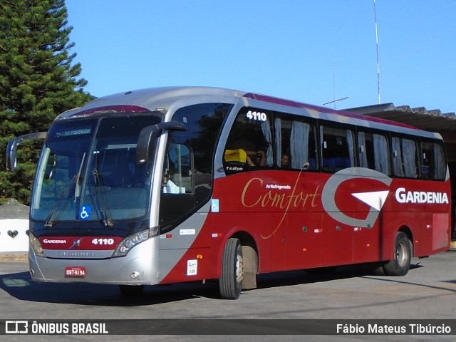 Expresso Gardenia 4110 na cidade de Três Corações, Minas Gerais, Brasil, por Fábio Mateus Tibúrcio. ID da foto: 9919368.