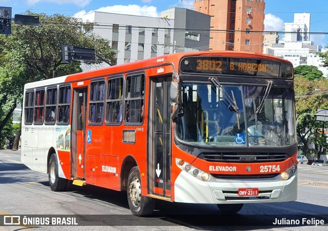 Companhia Coordenadas de Transportes 25754 na cidade de Belo Horizonte, Minas Gerais, Brasil, por Juliano Felipe. ID da foto: 9921408.