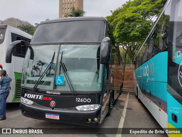 ForteBus Turismo 12600 na cidade de Aparecida, São Paulo, Brasil, por Espedito de Brito Gomes. ID da foto: 9919234.