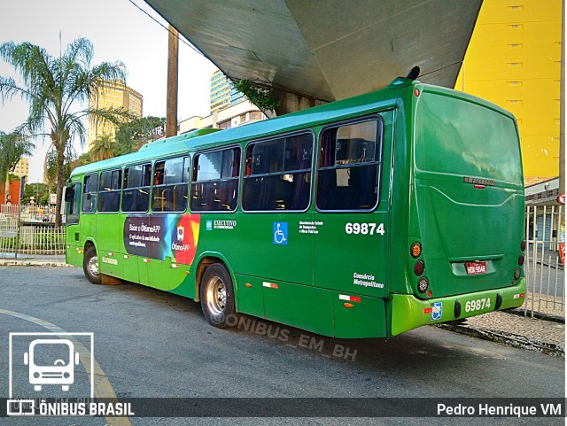 Viação Santa Edwiges 69874 na cidade de Belo Horizonte, Minas Gerais, Brasil, por Pedro Henrique VM. ID da foto: 9918877.