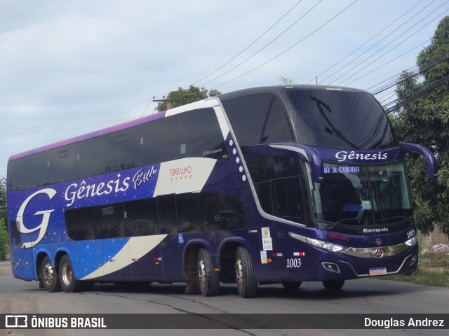 LP Gênesis Bus 1003 na cidade de Cuiabá, Mato Grosso, Brasil, por Douglas Andrez. ID da foto: 9919636.