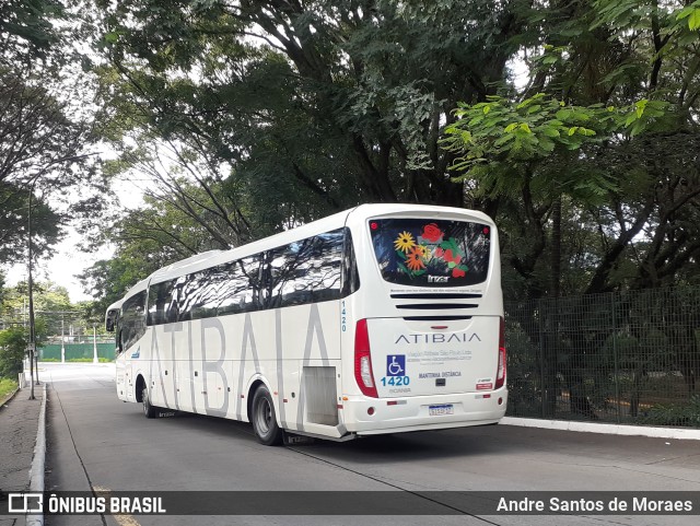 Viação Atibaia São Paulo 1420 na cidade de São Paulo, São Paulo, Brasil, por Andre Santos de Moraes. ID da foto: 9920598.