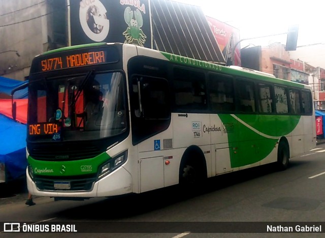 Caprichosa Auto Ônibus C27195 na cidade de Rio de Janeiro, Rio de Janeiro, Brasil, por Nathan Gabriel. Número da foto: #9921598.
