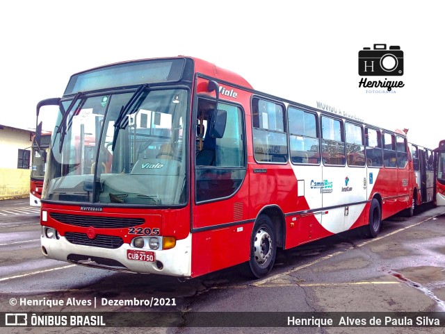 Expresso CampiBus 2205 na cidade de Campinas, São Paulo, Brasil, por Henrique Alves de Paula Silva. ID da foto: 9918910.