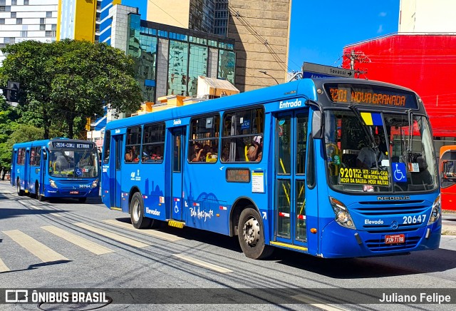 Viação Getúlio Vargas 20647 na cidade de Belo Horizonte, Minas Gerais, Brasil, por Juliano Felipe. Número da foto: #9921353.