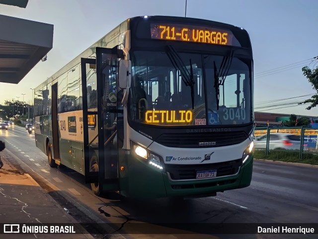 Expresso Caribus Transportes 3040 na cidade de Cuiabá, Mato Grosso, Brasil, por Daniel Henrique. Número da foto: #9919858.