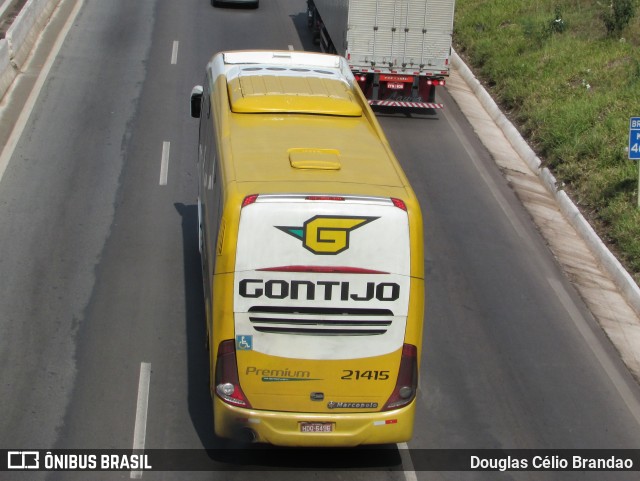 Empresa Gontijo de Transportes 21415 na cidade de Belo Horizonte, Minas Gerais, Brasil, por Douglas Célio Brandao. ID da foto: 9921031.